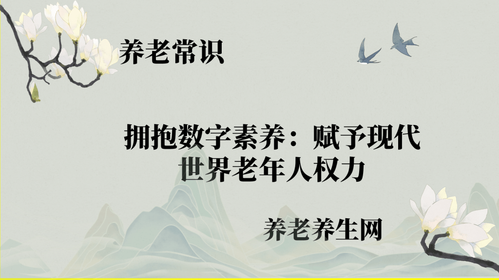 拥抱数字素养：赋予现代世界老年人权力
