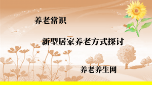 新型居家养老方式探讨