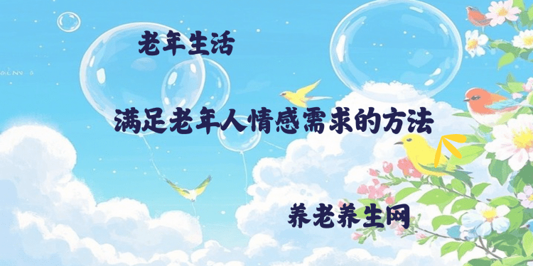 满足老年人情感需求的方法