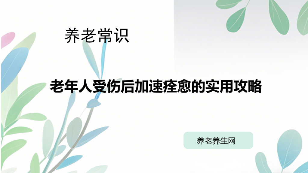 老年人受伤后加速痊愈的实用攻略
