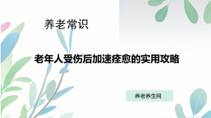 老年人受伤后加速痊愈的实用攻略