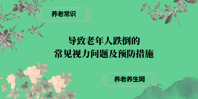 导致老年人跌倒的 常见视力问题及预防措施