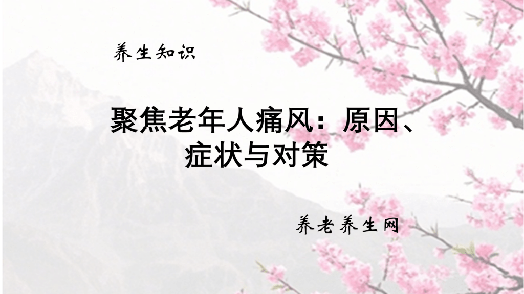 聚焦老年人痛风：原因、症状与对策