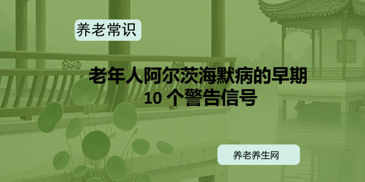 老年人阿尔茨海默病的早期 10 个警告信号