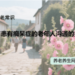与患有痴呆症的老年人沟通的技巧