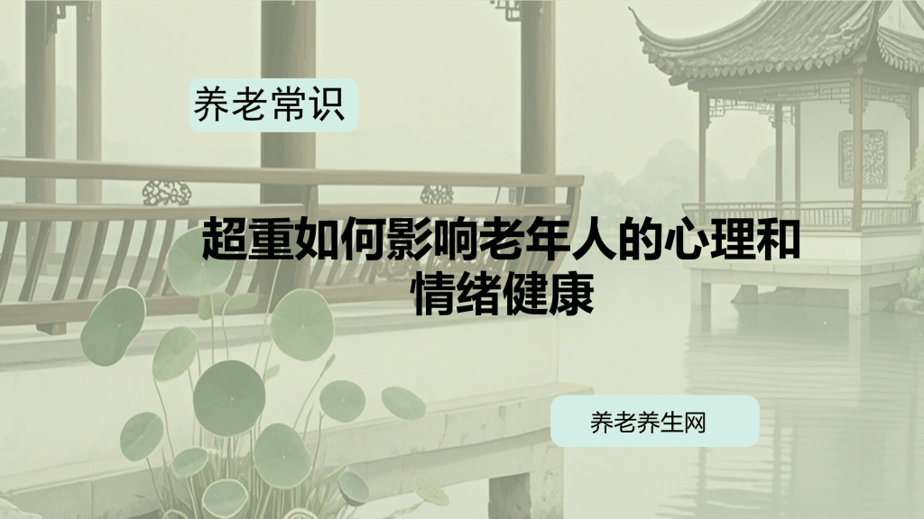 超重如何影响老年人的心理和情绪健康
