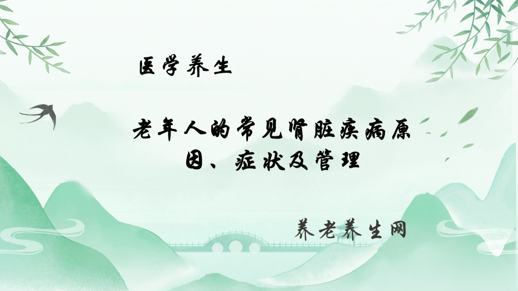 老年人的常见肾脏疾病原因、症状及管理