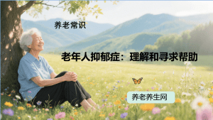 老年人抑郁症：理解和寻求帮助