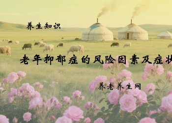 老年抑郁症的风险因素及症状