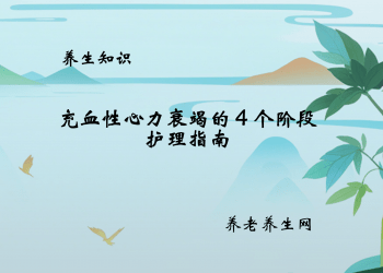 充血性心力衰竭的 4 个阶段护理指南