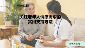 关注老年人情感需求的实用支持方法