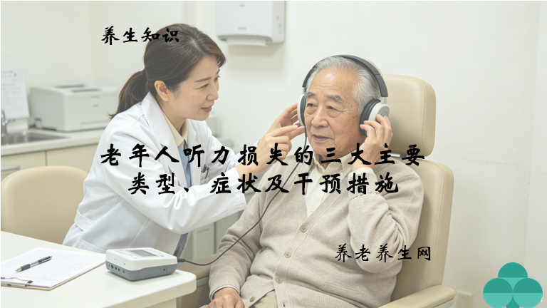 老年人听力损失的三大主要类型、症状及干预措施